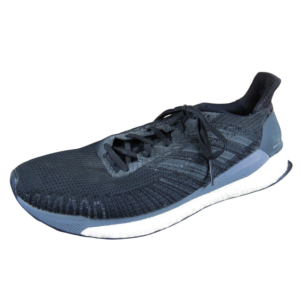 Adidas Solar‎ Boost 19 Running Shoes Men 13 Black Knit Athletic Cushioned